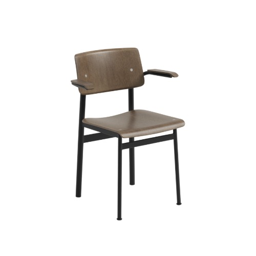 무토 로프트 체어 Loft Chair Stained Dark Brown/Black