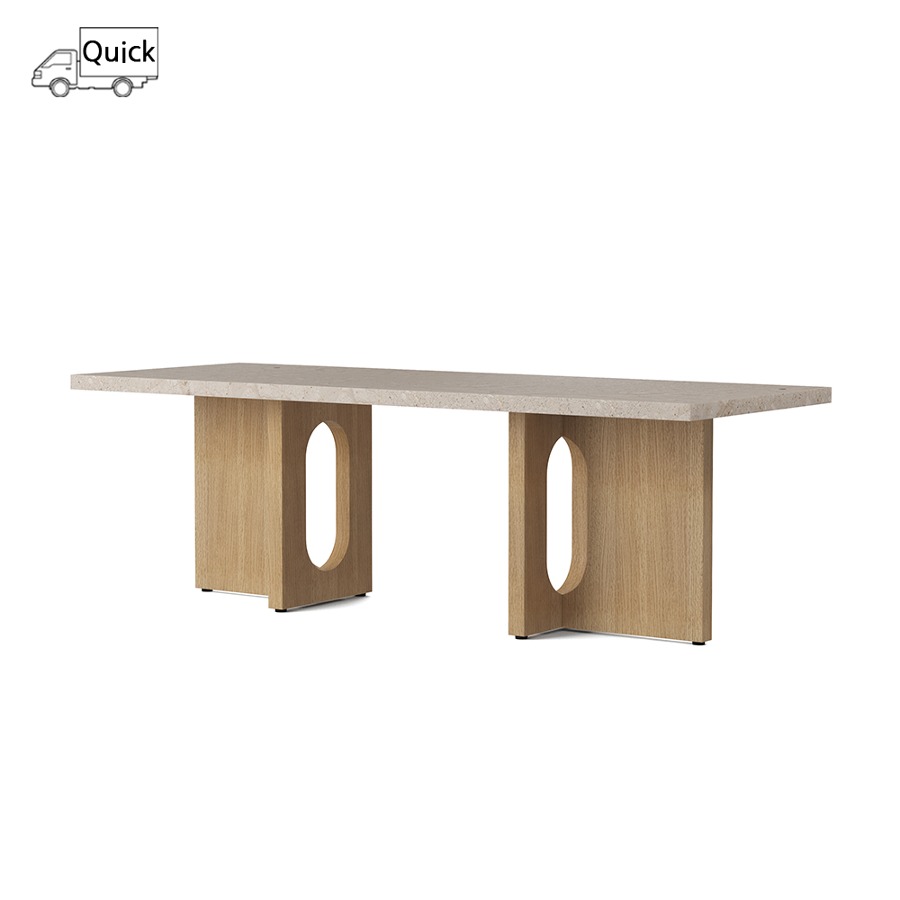 *오도 코펜하겐 엔드로진 라운지 테이블 Androgyne Lounge Table Natural Oak / Kunis Breccia Stone