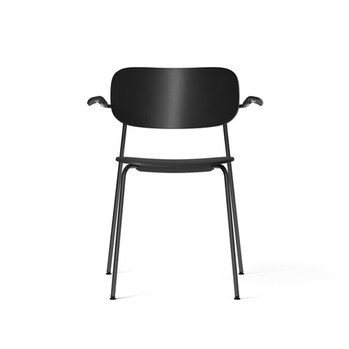 메누 코 체어 W 암레스트Co Chair w Armrest Black Steel Black Plastic
