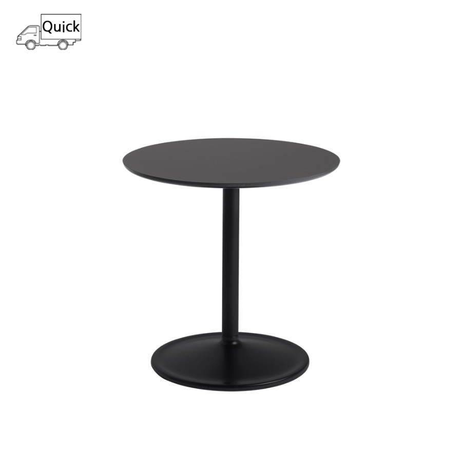 무토 소프트 사이드 테이블 Soft Side Table Round 48 x 48, Black