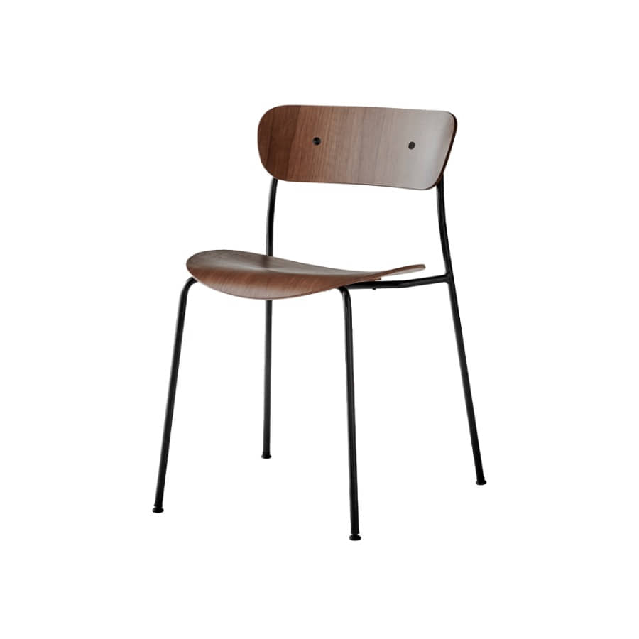 앤트레디션 파빌리온 체어 Pavilion Chair AV1 Black / Lacquered Walnut / Black Fitting
