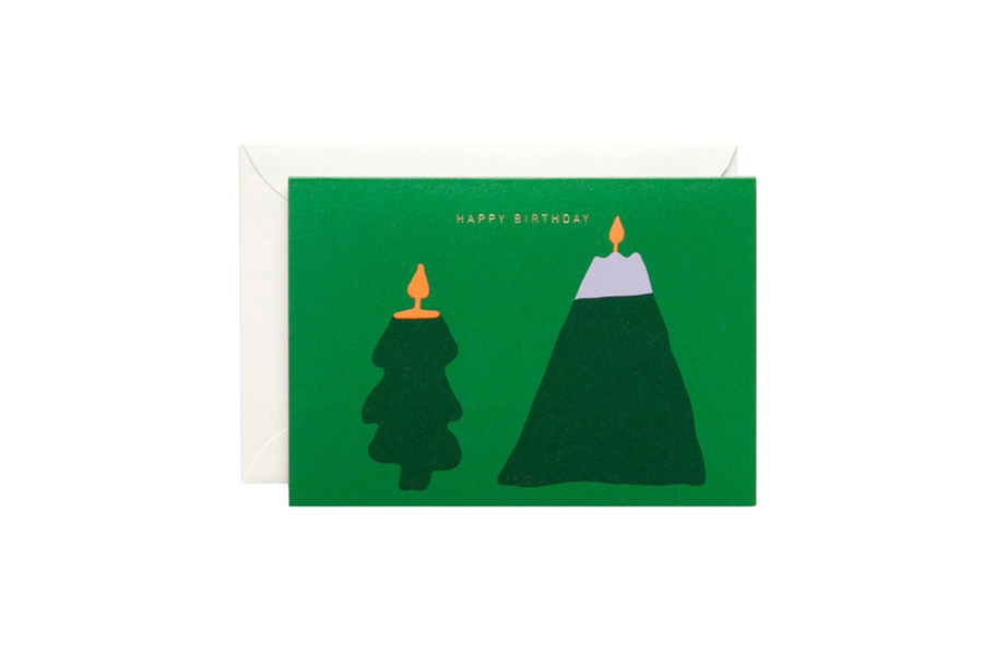 웜그레이테일 카드 Happy Birthday Tree Post Card