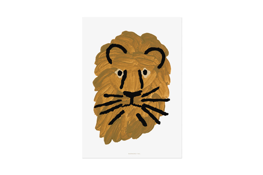 웜그레이테일 포스터 Lion Small Print