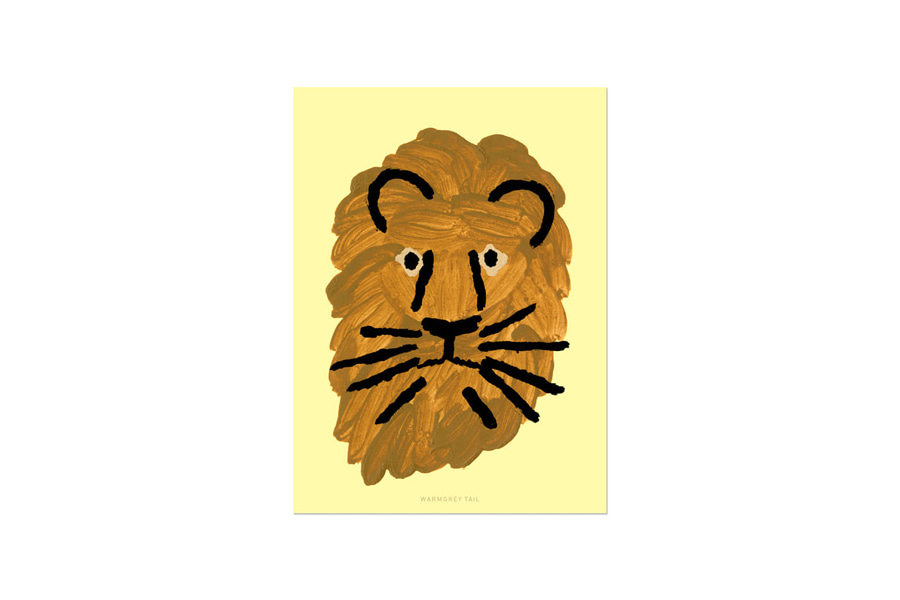 웜그레이테일 카드 Lion Post Card