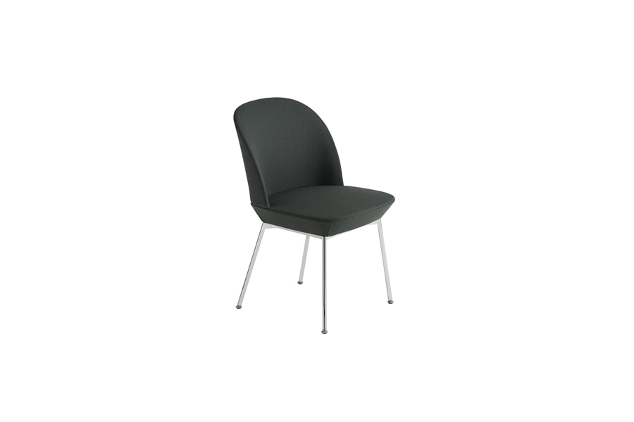 무토 오슬로 사이드 체어 Oslo Side Chair Chrome / Twill Weave 990