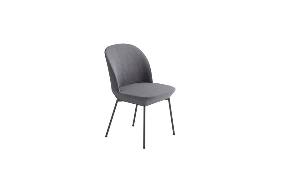 무토 오슬로 사이드 체어 Oslo Side Chair Anthracite Black / Still 161