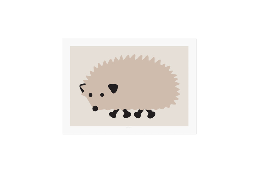 웜그레이테일 포스터 Black Foot Hedgehog4size