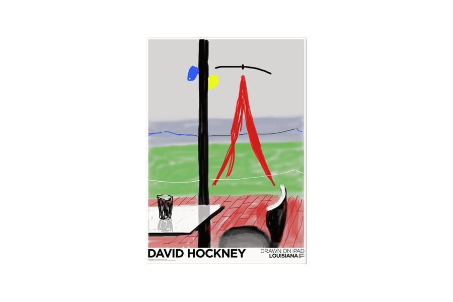 데이비드 호크니 Me Draw on iPad  59.5 x 84 (액자포함)