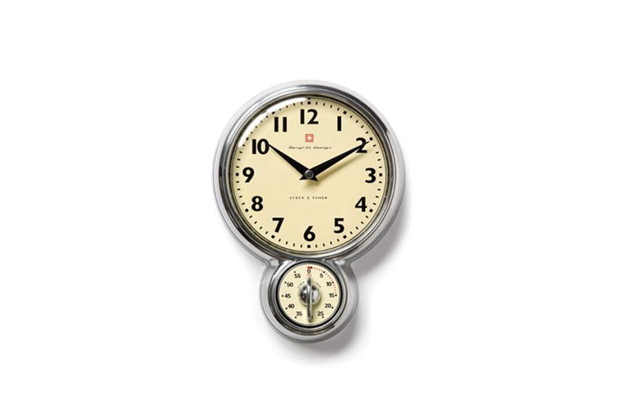 뱅에크 디자인 월 클락 위드 타이머 Wall Clock With Timer