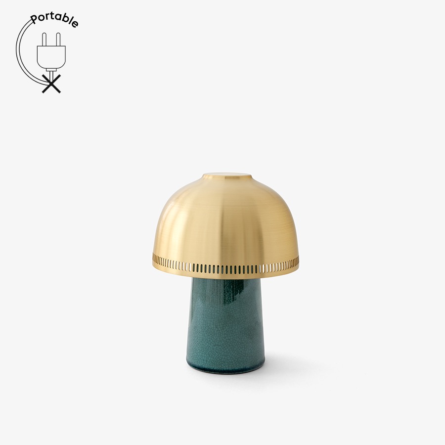 앤트레디션 라쿠 포터블 램프 Raku Portable Lamp SH8 Blue Green/Brass