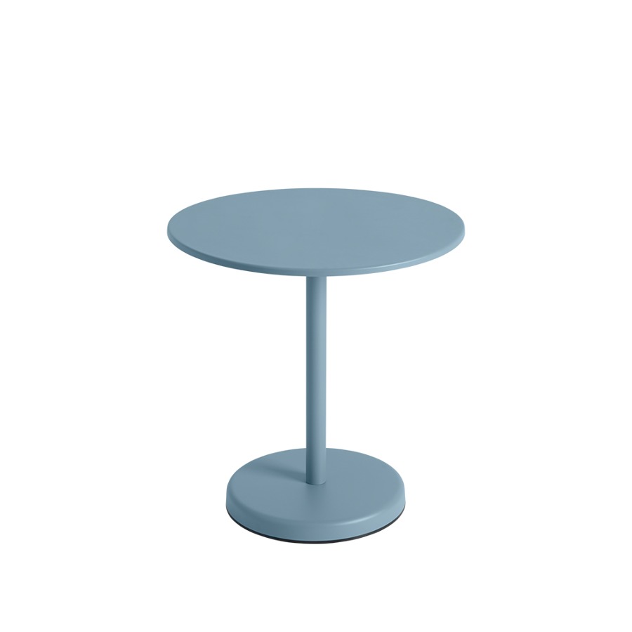 무토 리니어 스틸 카페 테이블 Linear Steel Cafe Table Round 3sizes Pale Blue