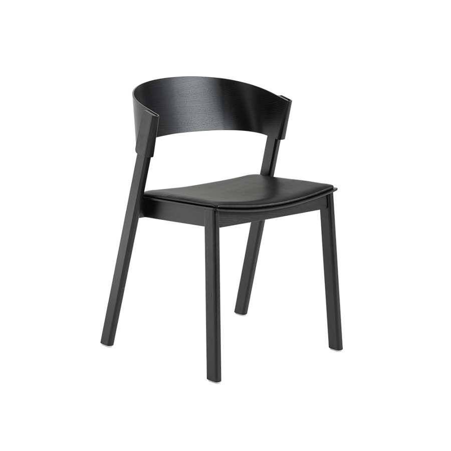 무토 커버 체어 Cover Chair Black/Refine Leather Black