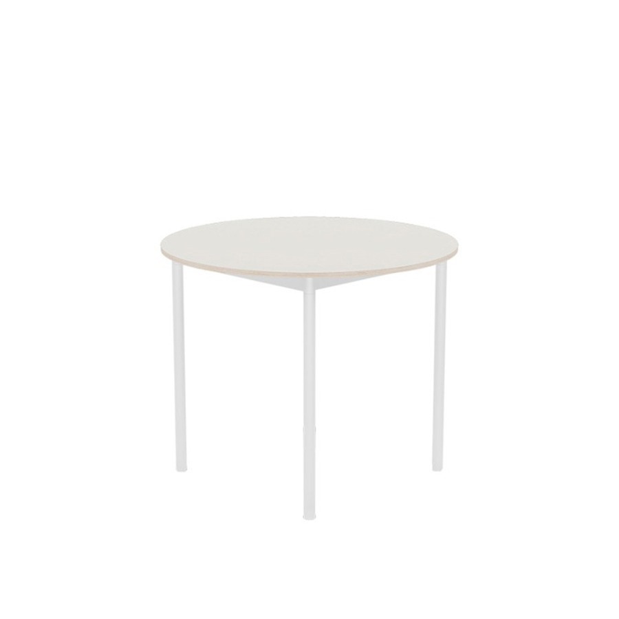 무토 베이스 테이블 Base Table Round 90 White