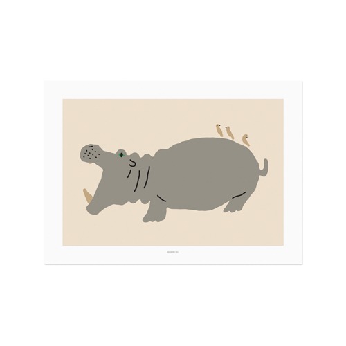 웜그레이테일 포스터 Big Hippo 4sizes