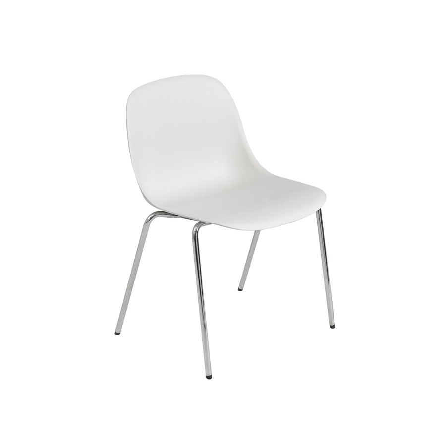 무토 화이버 사이드 체어 A베이스 Fiber Side Chair A-Base Chrome/White
