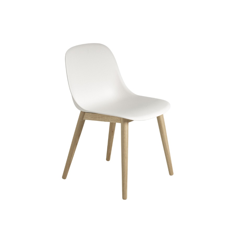 무토 화이버 사이드 체어 Fiber Side Chair Wood Oak/White