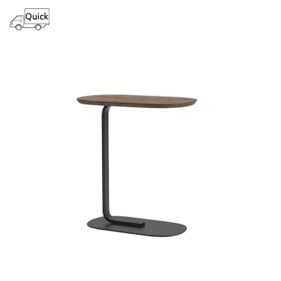 무토 릴레이트 사이드 테이블 Relate Side Table Solid Smoked Oak/Black 2size