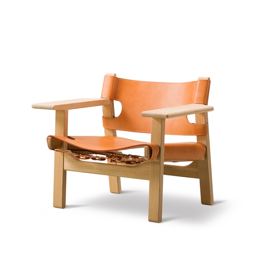 프레데리시아 스페니쉬 라운지 체어 The Spanish Lounge Chair Oak/Cognac