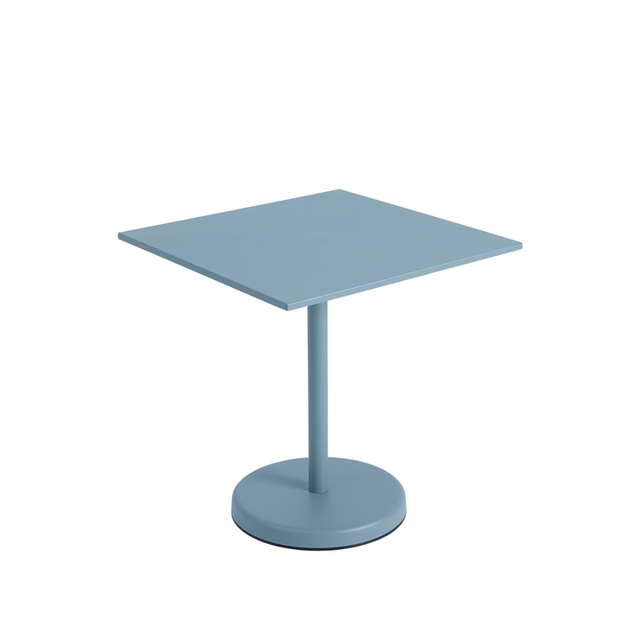 무토 리니어 스틸 카페 테이블 Linear Steel Cafe Table Square 3sizes Pale Blue