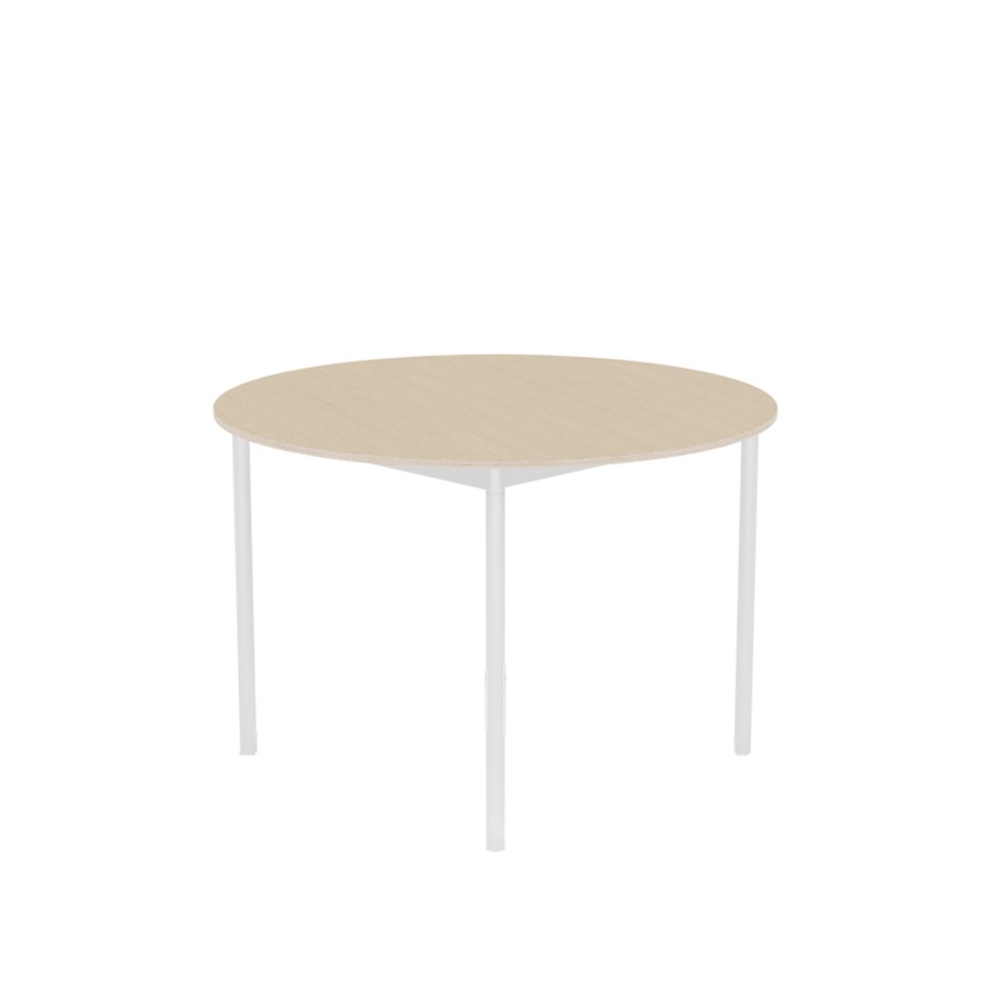 무토 베이스 테이블 Base Table Round dia.110 White / Oak