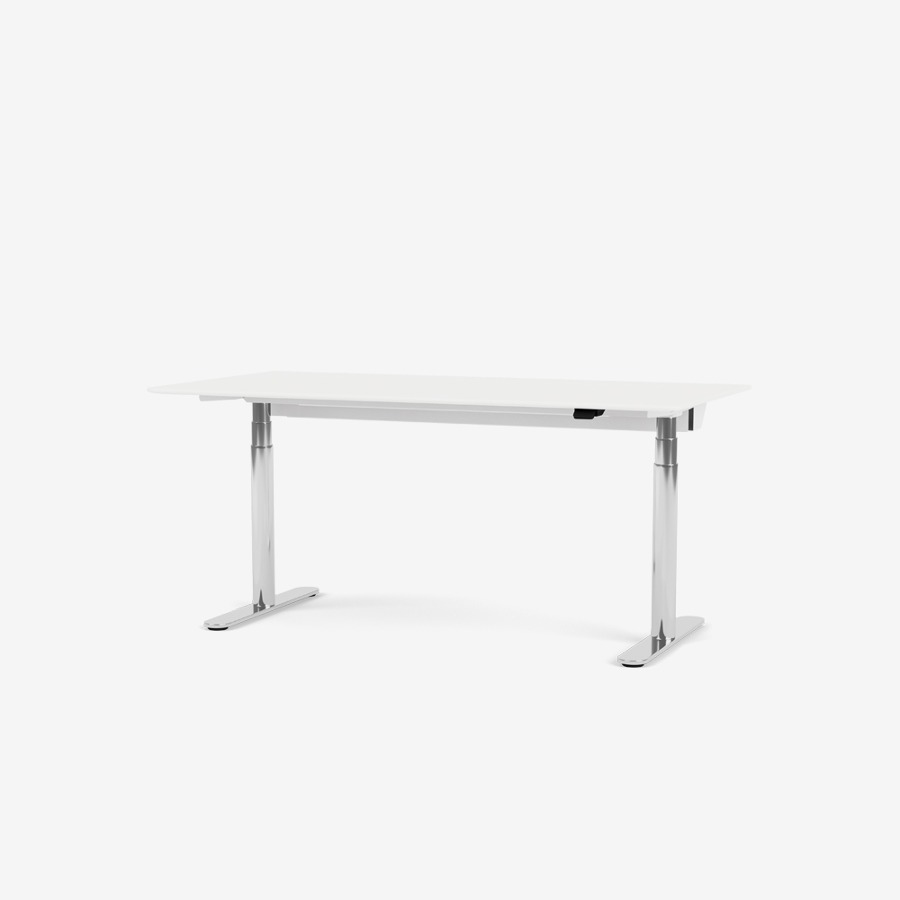 몬타나 하이로우2 워크 데스크 HILOW2 Work Desk 160 x 80Sliding Top Aluminium/Snow