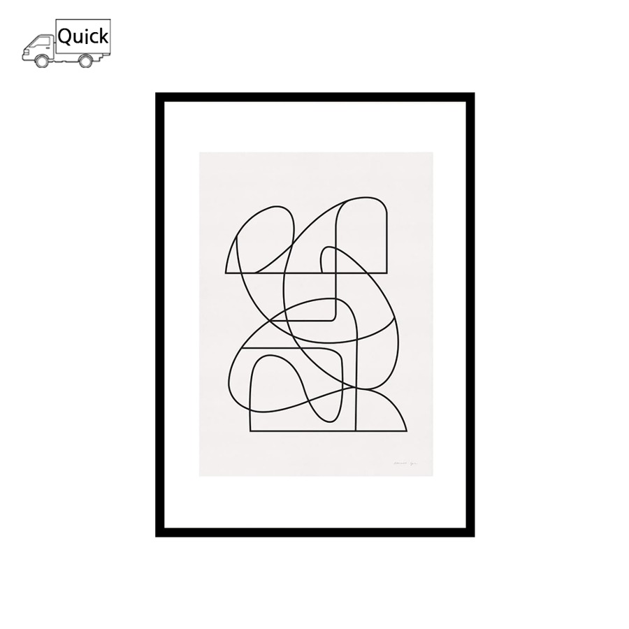 Lineare Lines Black Frame, 500 x 700