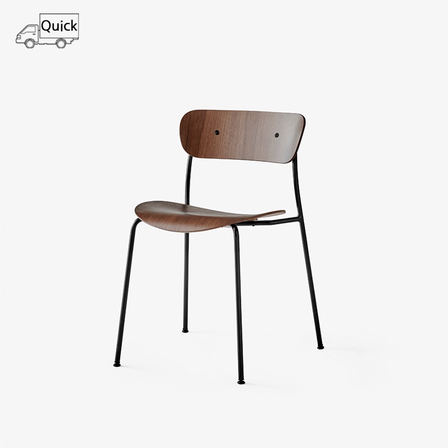 앤트레디션 파빌리온 체어 Pavilion Chair AV1 Black / Lacquered Walnut / Black Fitting