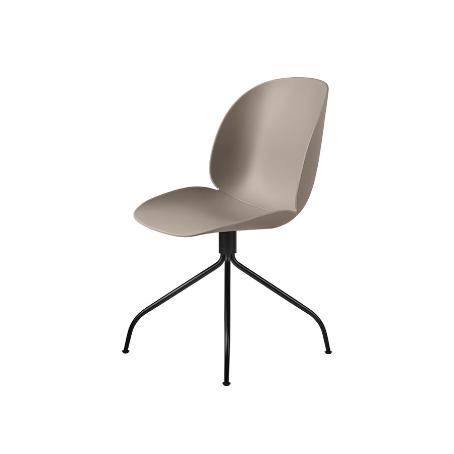 구비 비틀 미팅 체어Beetle Meeting Chair Swivel Base Black Frame / New Beige