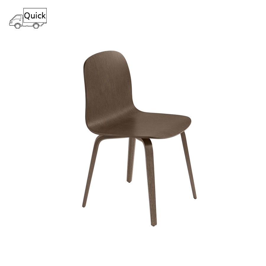 *무토 비수 체어 Visu Chair Wood Dark Brown