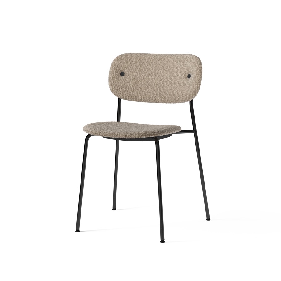 메누 코 체어Co Chair Black Steel Fully Upholstered / Lupo Sand