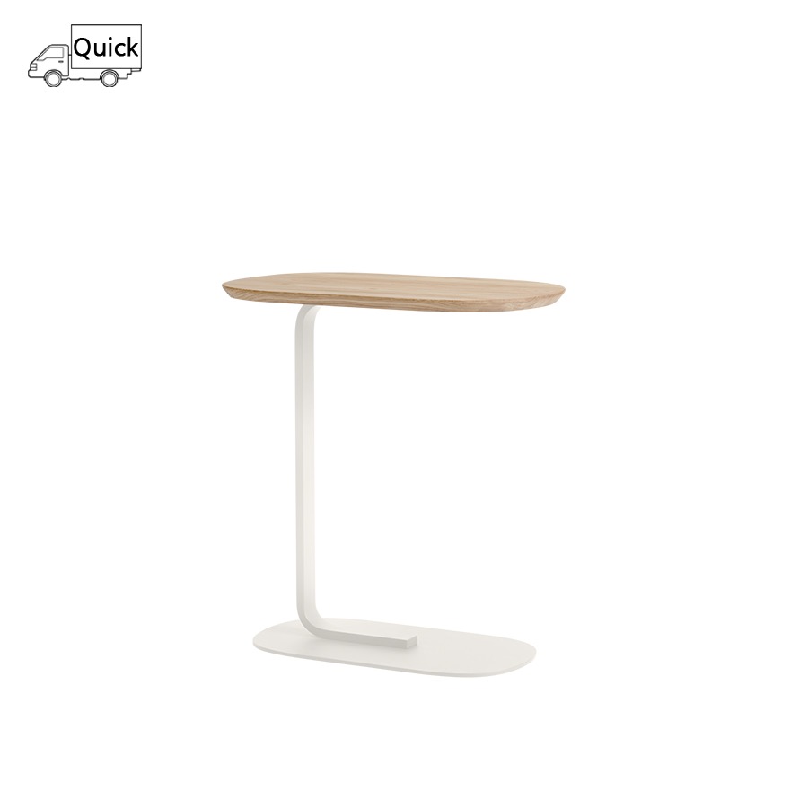 무토 릴레이트 사이드 테이블 Relate Side Table 60.5 Solid Oak/Off-White
