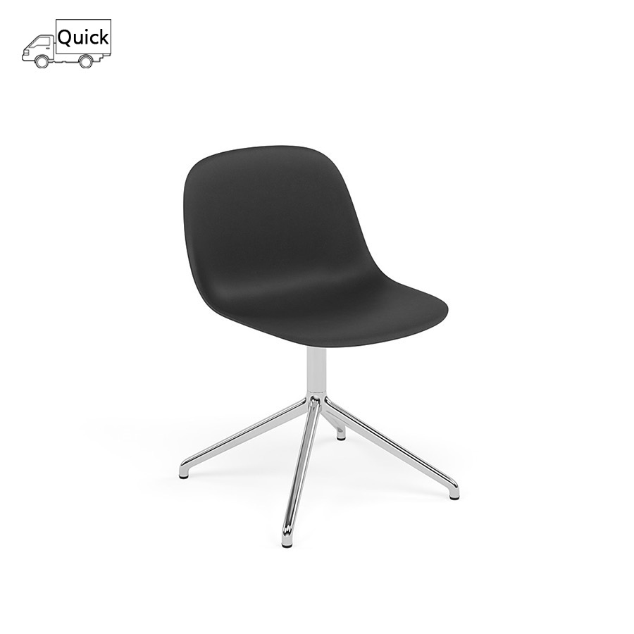 무토 화이버 사이드 체어 스위블 Fiber Side Chair Swivel Aluminum Base/black