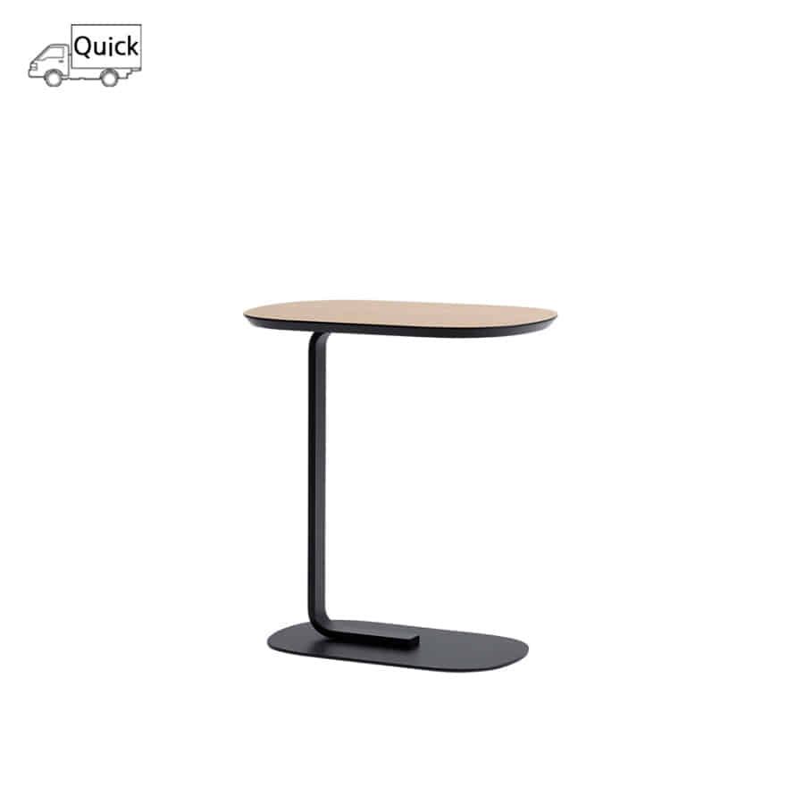 *무토 릴레이트 사이드 테이블 Relate Side Table 60.5 Black/Oak Veneer