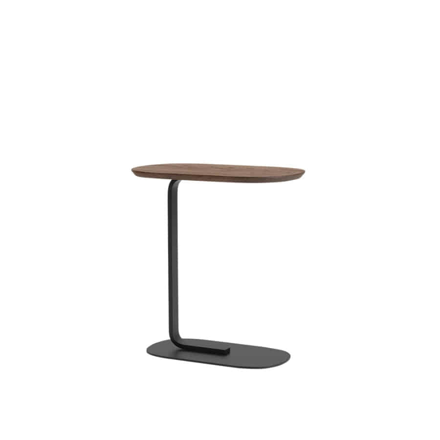 무토 릴레이트 사이드 테이블 Relate Side Table 2sizes Black/Solid Smoked Oak