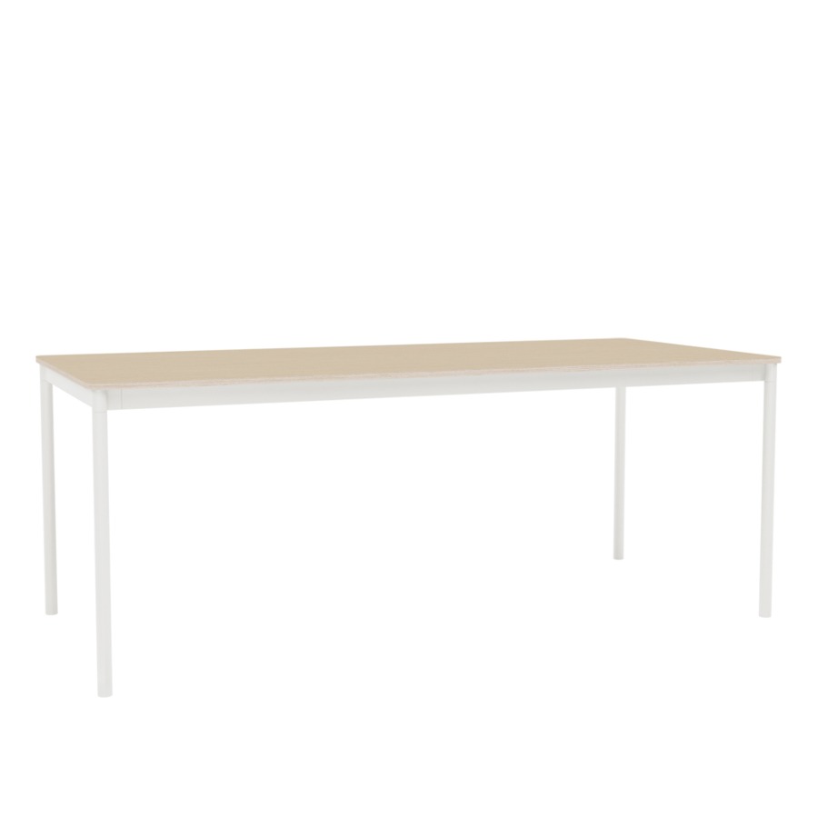 무토 베이스 테이블 Base Table 190X85 cm  White / Oak