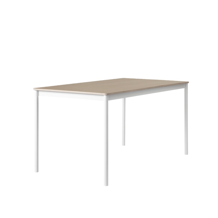 무토 베이스 테이블 Base Table 140X80 cm White / Oak
