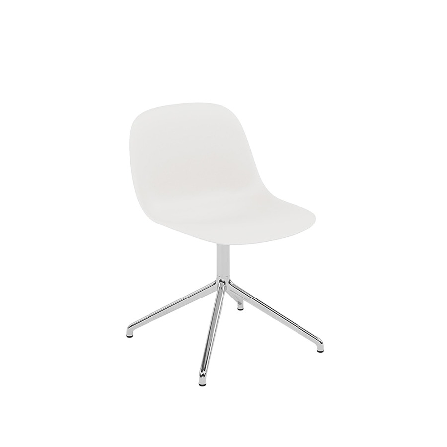무토 화이버 체어 Fiber Chair Swivel Aluminum/White