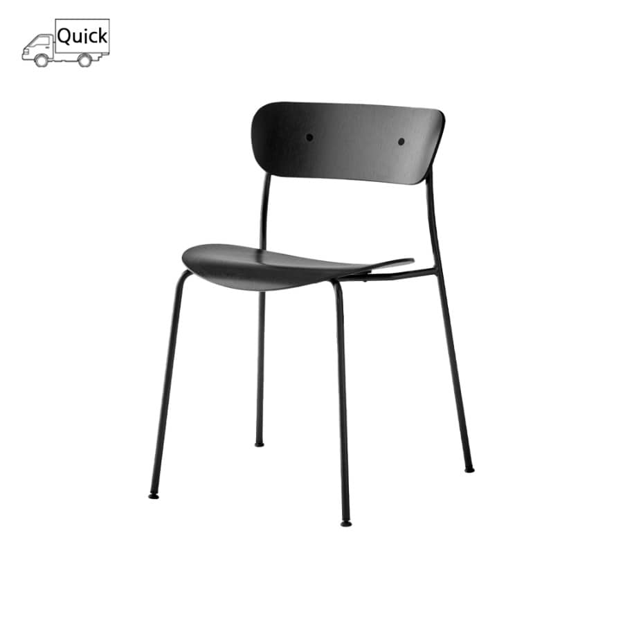 앤트레디션 파빌리온 체어 Pavilion Chair AV1 Black/Black Lacquered Oak / Black Fitting